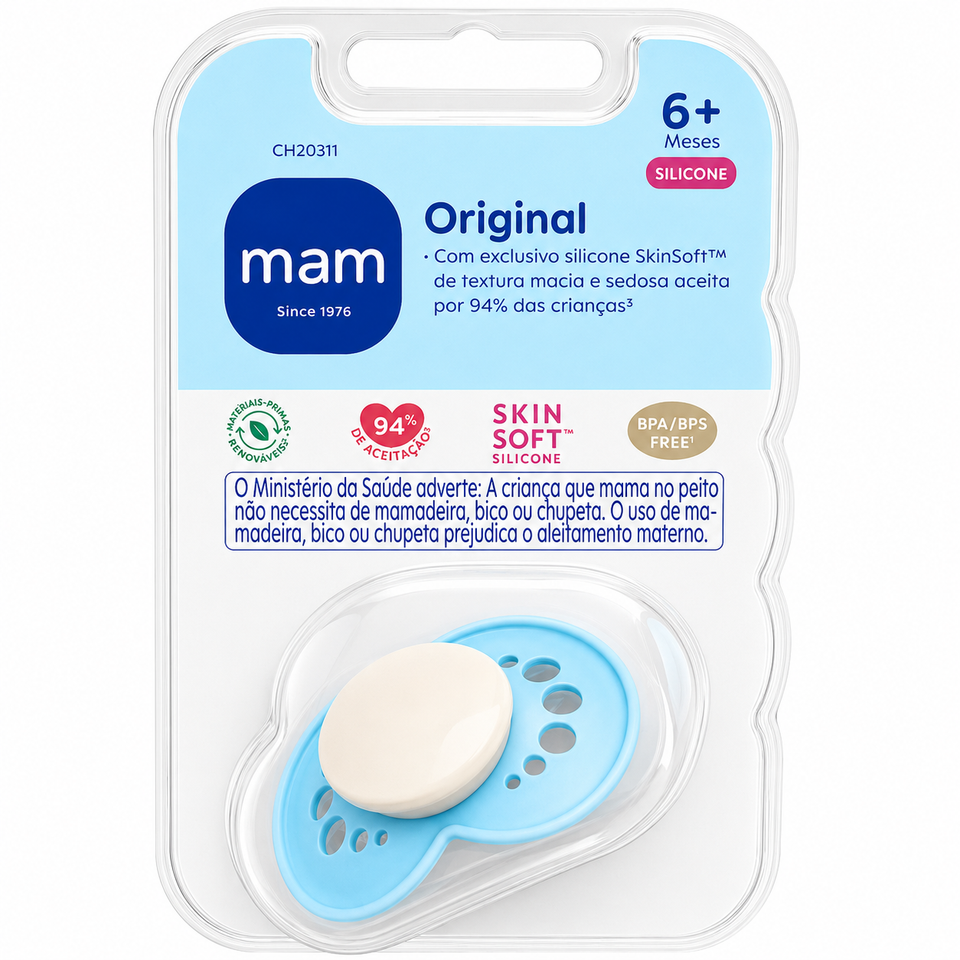 Chupeta Original Cores 6+ meses MAM
