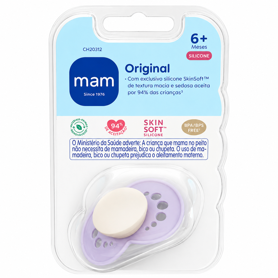 Chupeta Original Cores 6+ meses MAM
