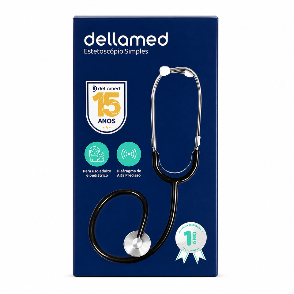 Estetoscópio Simples Profissional Dellamed