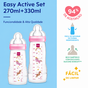 Kit Mamadeira Easy Active tm 4+Meses Cores MAM