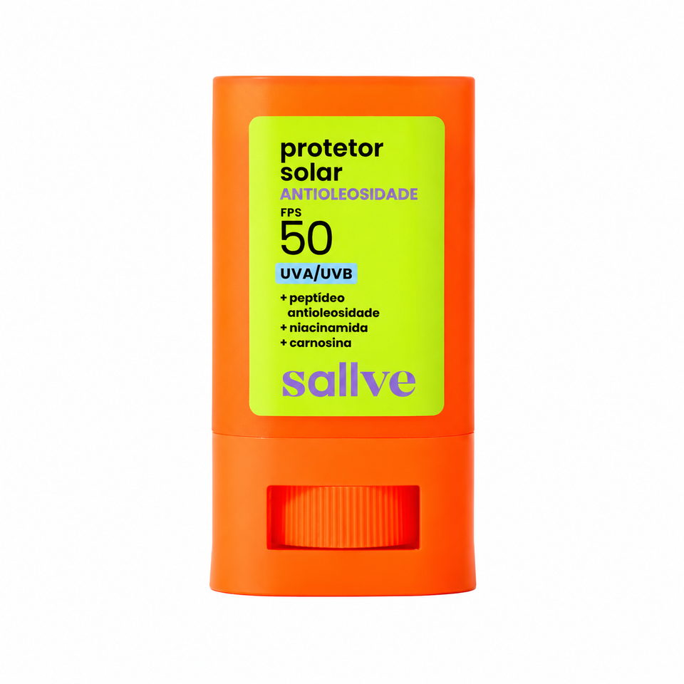 Protetor Solar Bastão Antioleosidade 15g Sallve