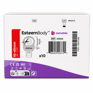 Bolsa Esteem Body Opaca 10-45mm Recortável Cx c/10 un Convatec