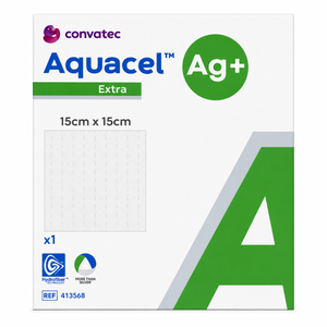 Curativo Aquacel Ag+ Extra c/ Prata 15x15cm (Unidade) Convatec