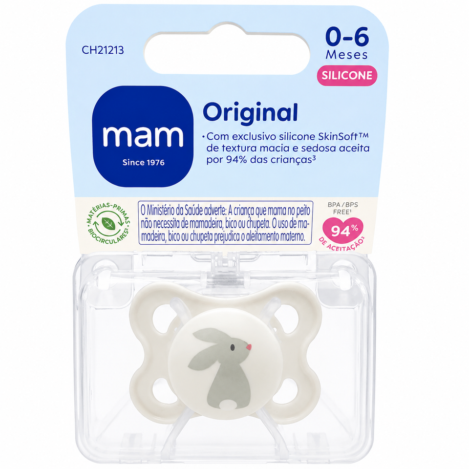 Chupeta Original Cores  0-6 Meses MAM