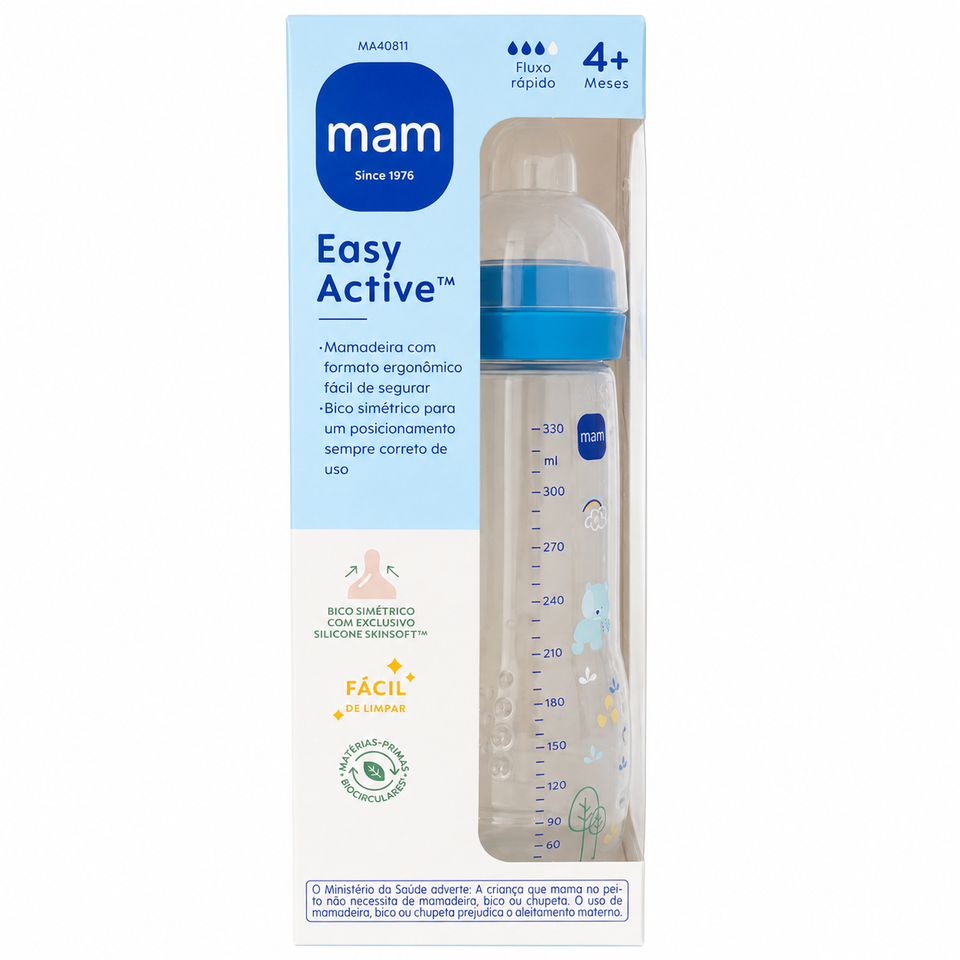 Mamadeira Easy Active tm 4+Meses Cores MAM