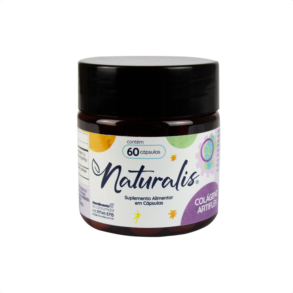 Colágeno Artiflex com Acido Hialurônico 60 Cápsulas Naturalis