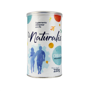 Creatina Monohidratada em Pó Lata com 220g Naturalis