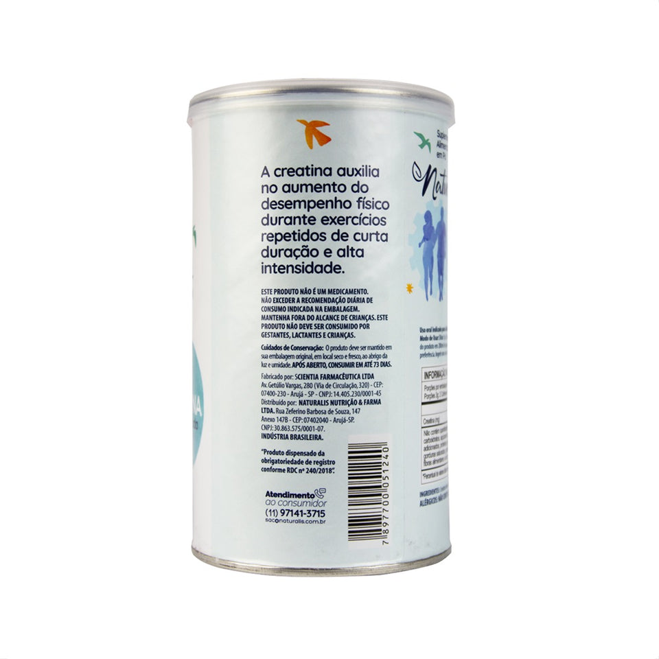 Creatina Monohidratada em Pó Lata com 220g Naturalis