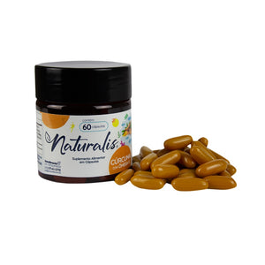 Cúrcuma com Óleo de Peixe com 60 Cápsulas Naturalis
