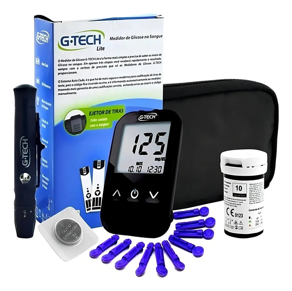 Aparelho Medidor de Glicose Lite G-Tech