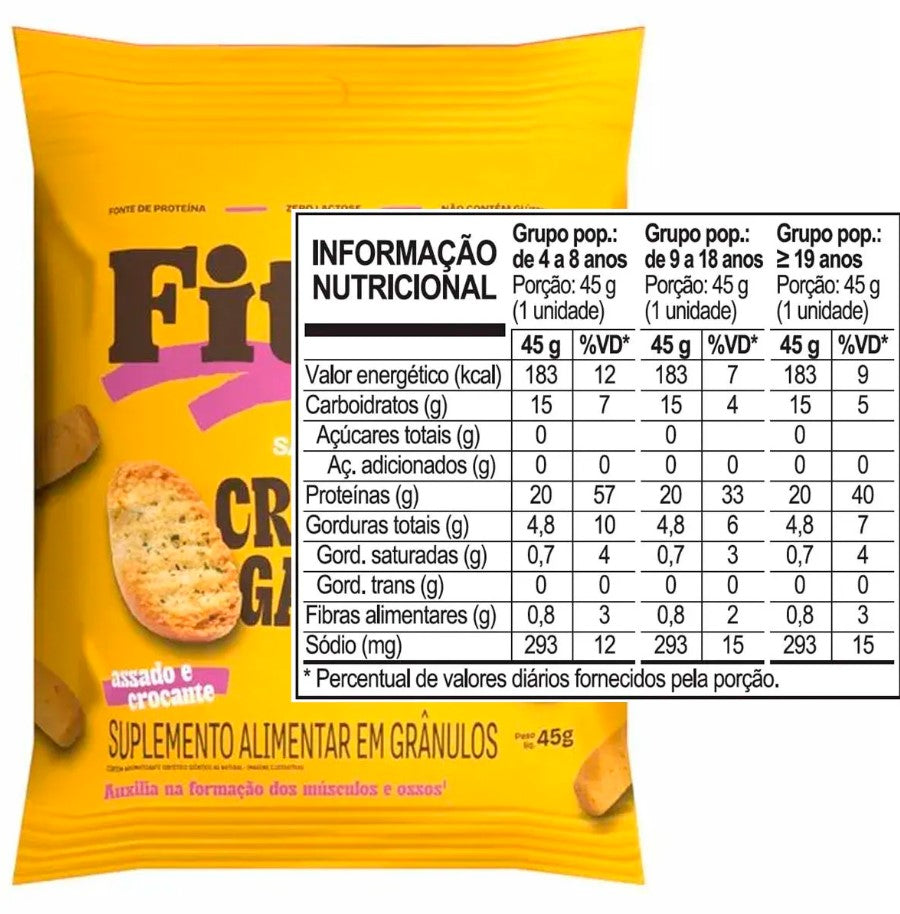 Cripy Garlic (alho) 45g Fitzei Snacks