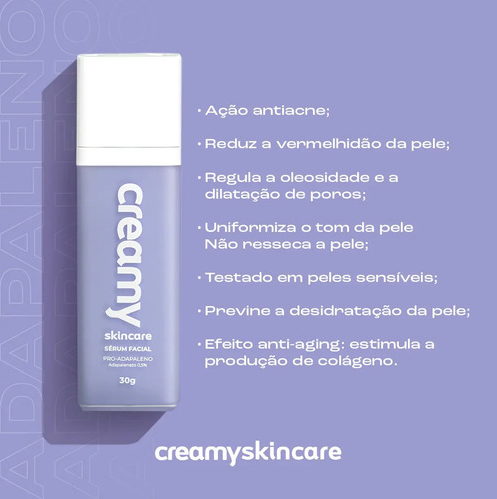 Sérum Facial Antiacne Adapelanato 0.5 30ml Creamy