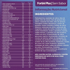 Fortini Plus em Pó Sem Sabor Lata 400g Danone