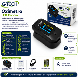 Oxímetro LCD Control G-tech