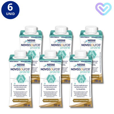 6x Novasource Proline Cappuccino 200ml Nestlé
