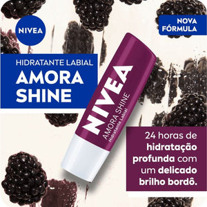 Lip Care Hidratante Labial Amora Shine 4,8g Nivea