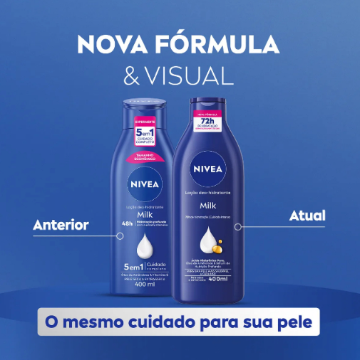 Body Loção Hidratante Milk 400ML Nivea