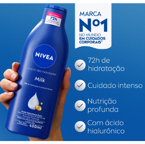 Body Loção Hidratante Milk 400ML Nivea