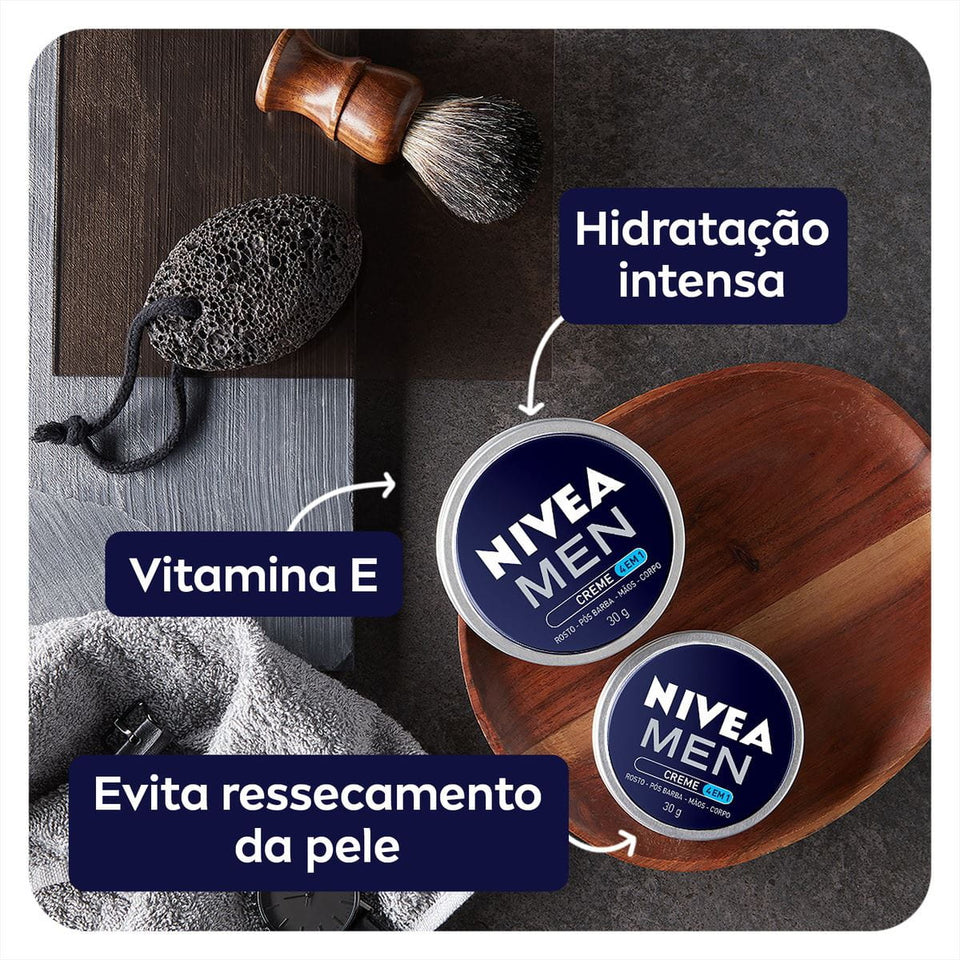 MEN Creme 4 em 1 Lata 75g Nivea