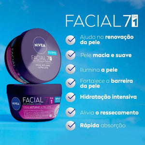 Creme Facial 5 em 1 Noturno Pote 100g Nivea