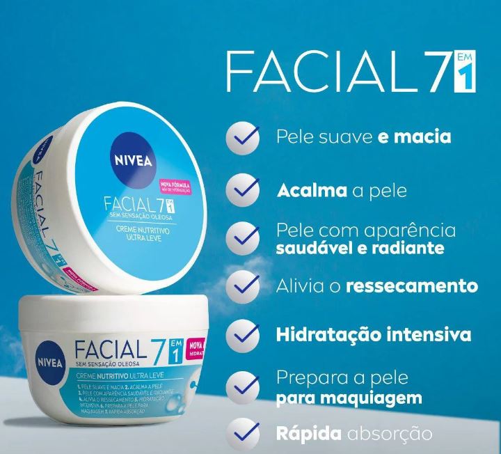 Facial Creme Nutritivo 5 em 1 Pote 100g Nivea