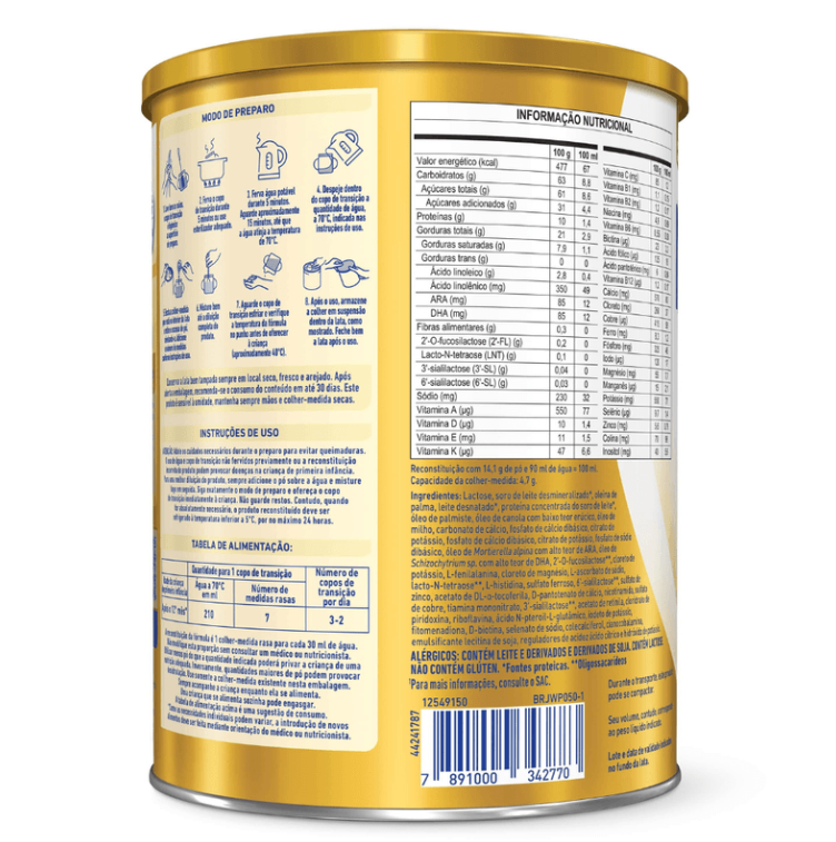 Fórmula Infantil NANLAC Supreme 1-3 anos 800g Nestlé
