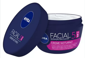 Creme Facial 5 em 1 Noturno Pote 100g Nivea