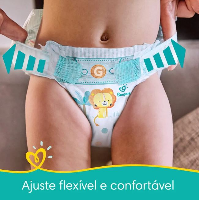 Kit 3x Fralda Pampers Confort Sec