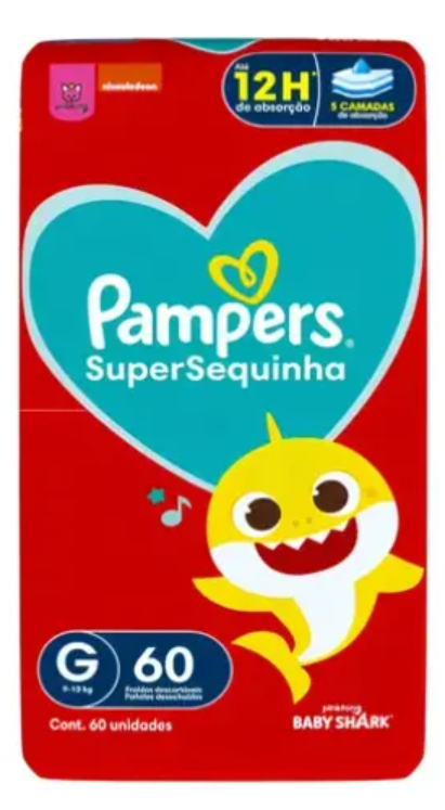 Fralda Descartável Supersequinha Tamanhos Pampers