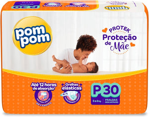 Kit 3x Fralda Pom Pom Protek Proteção de Mãe Jumbo Tamanhos