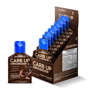 Carb Up Gel Super Fórmula Display 10 Sachês de 30g Chocolate Probiotica