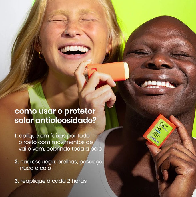 Protetor Solar Bastão Antioleosidade 15g Sallve
