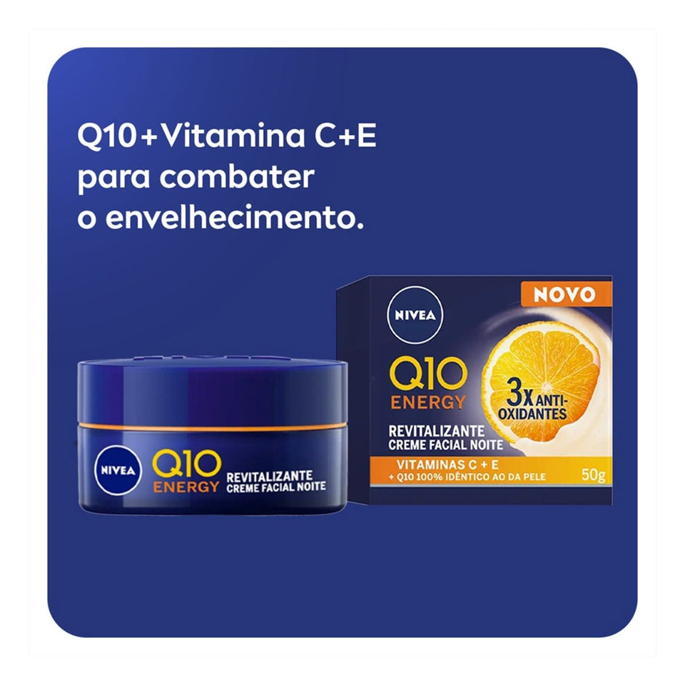 Facial Q10 Creme Energy Revitalizante Noite 50g Nivea