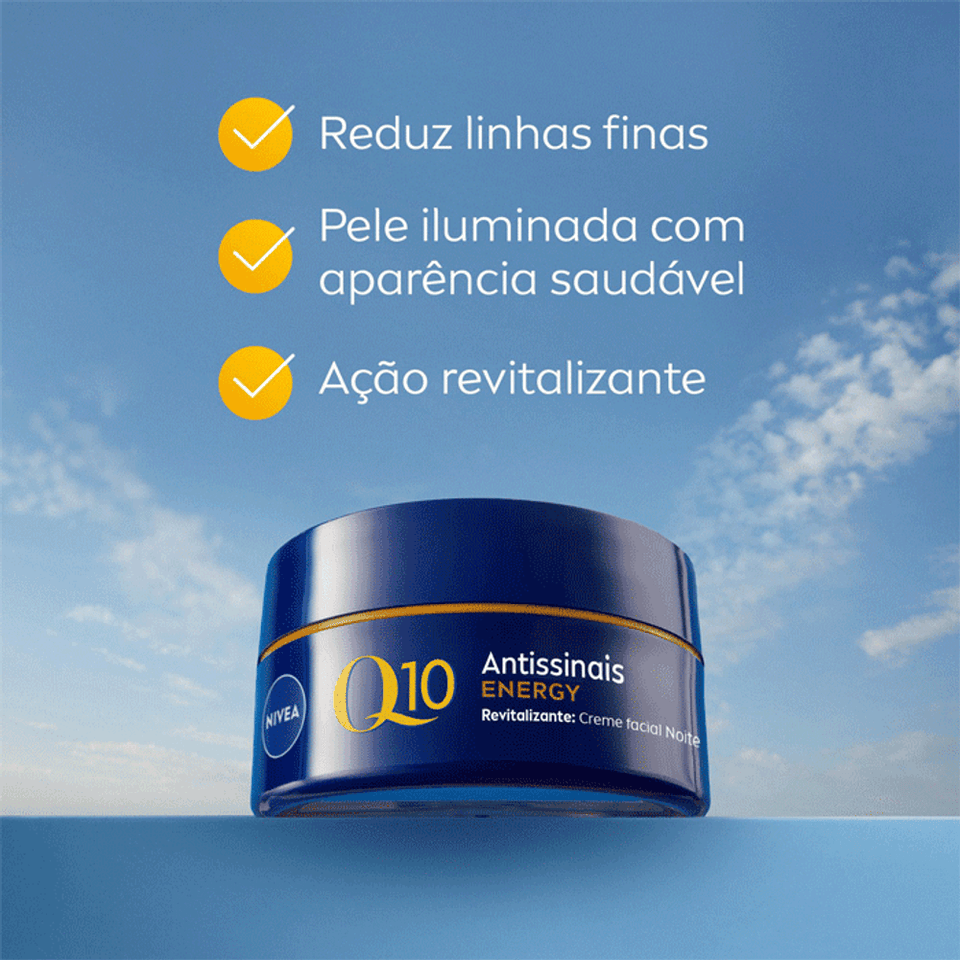 Facial Q10 Creme Energy Revitalizante Noite 50g Nivea