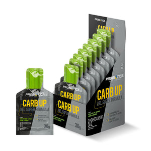 Carb Up Gel Super Fórmula Display 10 Sachês de 30g Caldo de Cana c/ Limão Probiotica
