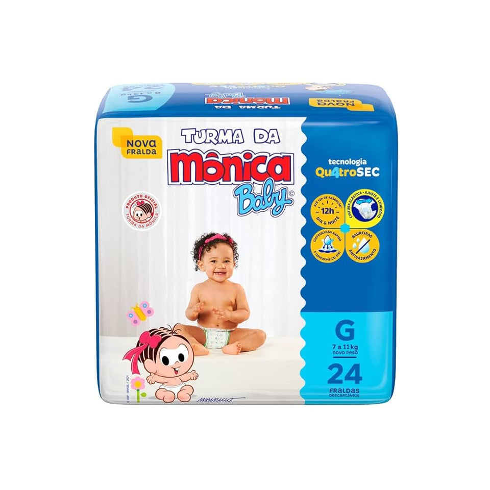Turma da Mônica Fralda Jumbo Tamanhos