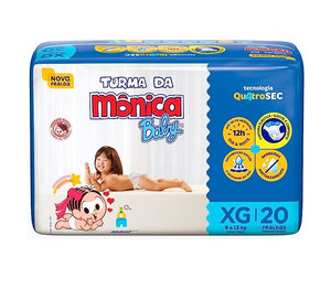 Turma da Mônica Fralda Jumbo Tamanhos