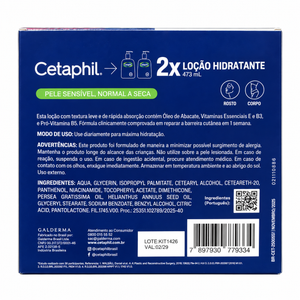 Kit Loção Hidratante 2 Unidades 473ml Cetaphil