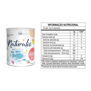 Ômega 3 Balanced 120 Cápsulas EPA DHA Naturalis