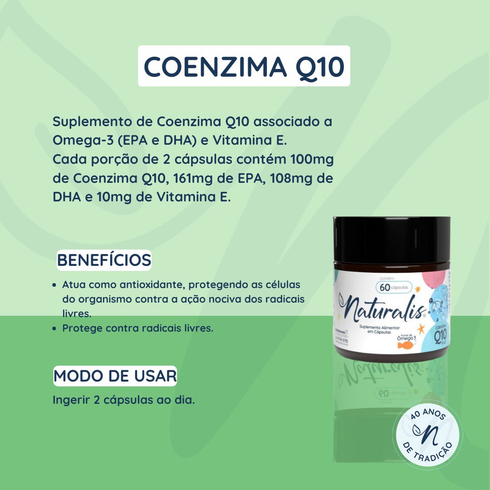 Coenzima Q10 Plus 60 Cápsulas Naturalis