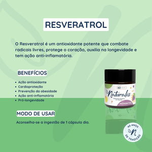 Resveratrol 30 Cápsulas Naturalis