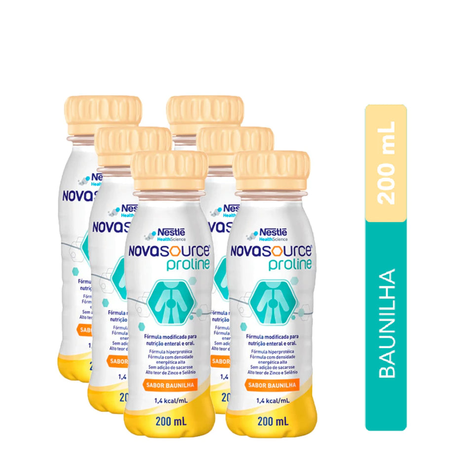 Kit 6x Novasource Proline Baunilha FR 200ml Nestlé