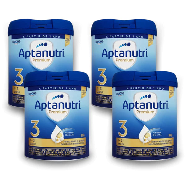Kit 4x Aptanutri Premium 3 Lata 800g Danone