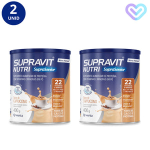 Kit 2x Supravit Nutri Cappuccino Lata 400g - Hertz