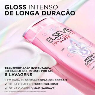 Kit Glycolic Gloss Elseve L'Oréal Paris - Shampoo 200ml + Condicionador 200ml + Creme de Tratamento 300g