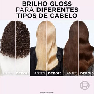 Kit Glycolic Gloss Elseve L'Oréal Paris - Shampoo 200ml + Condicionador 200ml + Creme de Tratamento 300g