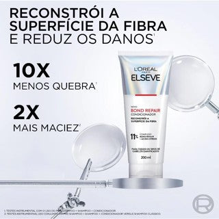 Kit Elseve L'Oréal Paris Bond Repair Shampoo 250ml + Condicionador 200ml