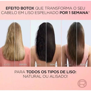 Kit Elseve Liso dos Sonhos Shampoo 200ml + Condicionador 200ml + Creme de Pentear 250ml + Creme de Tratamento 300g