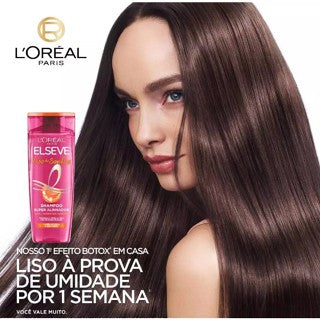 Kit Elseve Liso dos Sonhos Shampoo 200ml + Condicionador 200ml + Creme de Pentear 250ml + Creme de Tratamento 300g