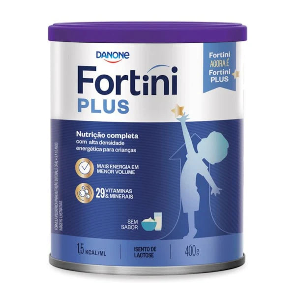 Fortini Plus em Pó Sem Sabor Lata 400g Danone